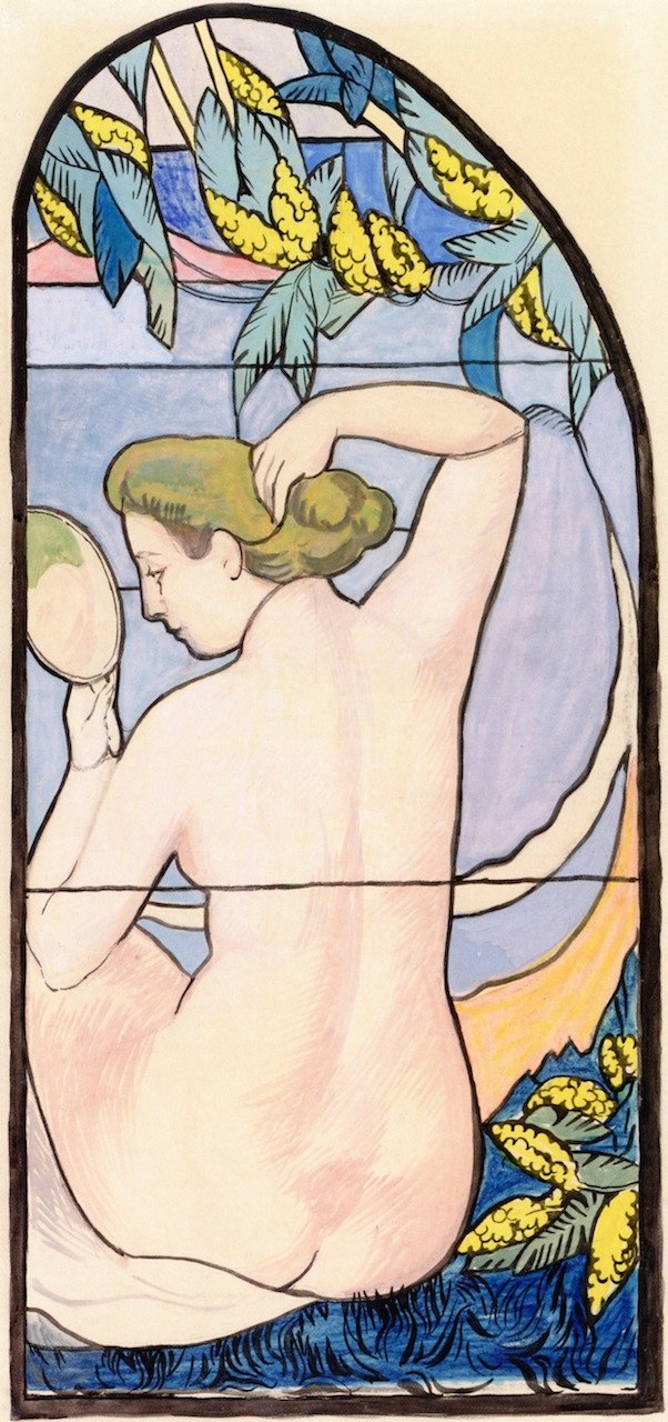 Maurice Denis - Akt am Spiegel - Nude at the Mirror